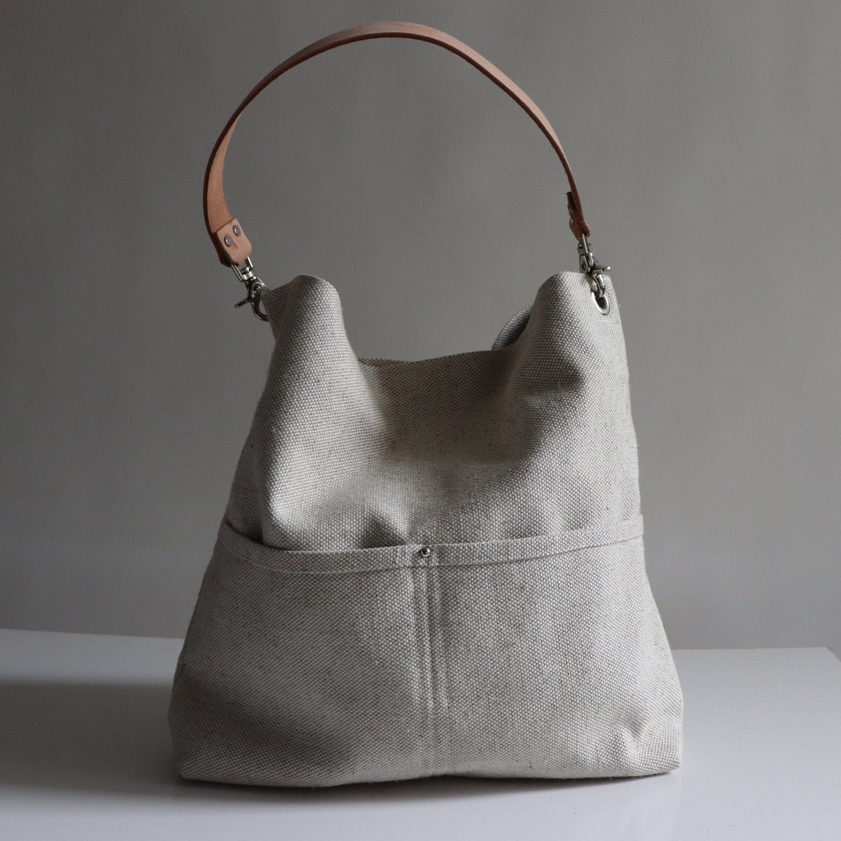 Bucket Bag in Flax by Independent Reign